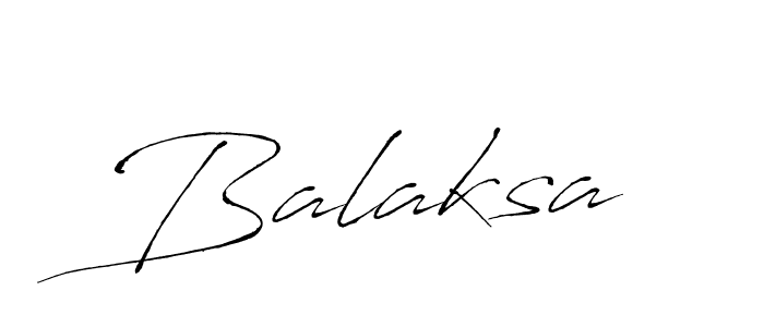 Design your own signature with our free online signature maker. With this signature software, you can create a handwritten (Antro_Vectra) signature for name Balaksa. Balaksa signature style 6 images and pictures png