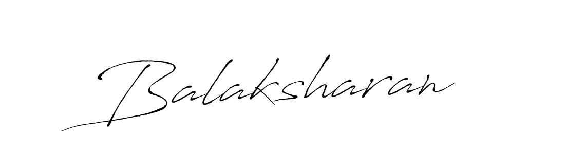 Design your own signature with our free online signature maker. With this signature software, you can create a handwritten (Antro_Vectra) signature for name Balaksharan. Balaksharan signature style 6 images and pictures png