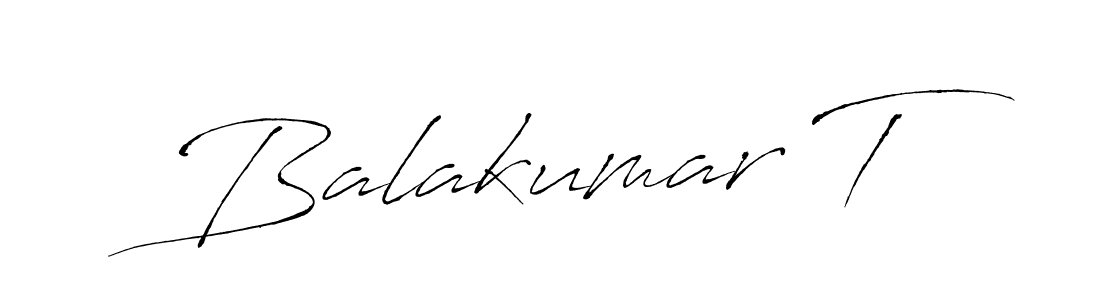 Design your own signature with our free online signature maker. With this signature software, you can create a handwritten (Antro_Vectra) signature for name Balakumar T. Balakumar T signature style 6 images and pictures png