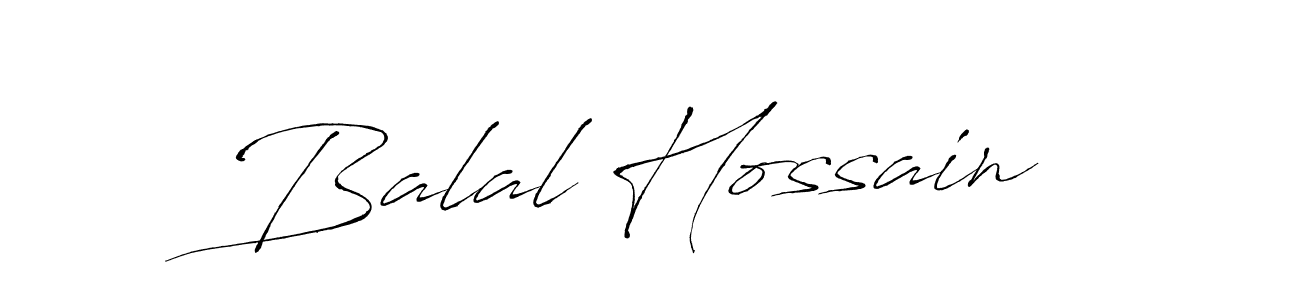 Create a beautiful signature design for name Balal Hossain. With this signature (Antro_Vectra) fonts, you can make a handwritten signature for free. Balal Hossain signature style 6 images and pictures png