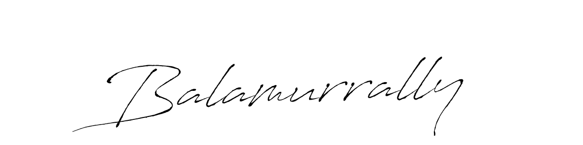 Design your own signature with our free online signature maker. With this signature software, you can create a handwritten (Antro_Vectra) signature for name Balamurrally. Balamurrally signature style 6 images and pictures png