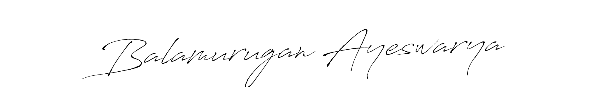 How to make Balamurugan Ayeswarya name signature. Use Antro_Vectra style for creating short signs online. This is the latest handwritten sign. Balamurugan Ayeswarya signature style 6 images and pictures png