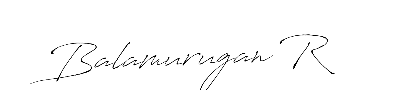 Make a beautiful signature design for name Balamurugan R. With this signature (Antro_Vectra) style, you can create a handwritten signature for free. Balamurugan R signature style 6 images and pictures png