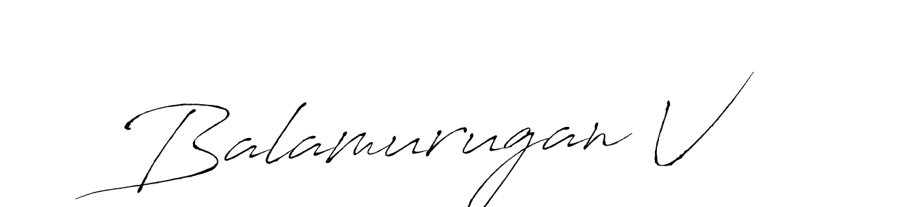 How to make Balamurugan V name signature. Use Antro_Vectra style for creating short signs online. This is the latest handwritten sign. Balamurugan V signature style 6 images and pictures png