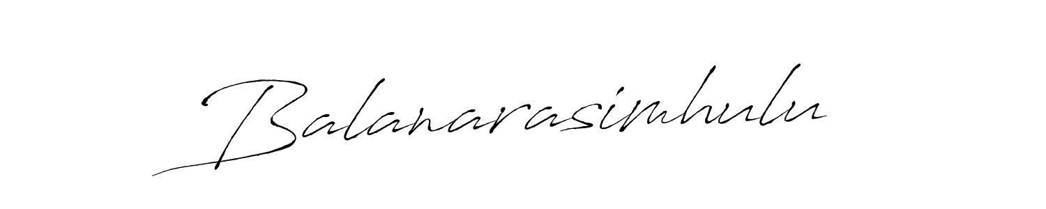 Use a signature maker to create a handwritten signature online. With this signature software, you can design (Antro_Vectra) your own signature for name Balanarasimhulu. Balanarasimhulu signature style 6 images and pictures png