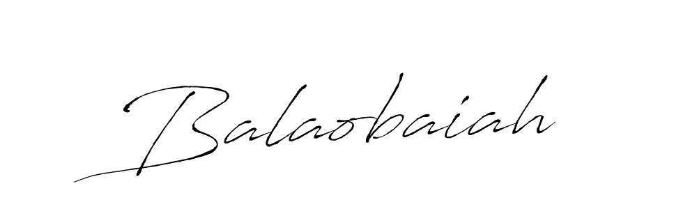 Design your own signature with our free online signature maker. With this signature software, you can create a handwritten (Antro_Vectra) signature for name Balaobaiah. Balaobaiah signature style 6 images and pictures png