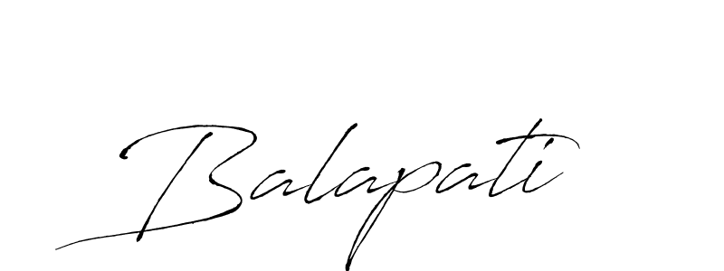 Use a signature maker to create a handwritten signature online. With this signature software, you can design (Antro_Vectra) your own signature for name Balapati. Balapati signature style 6 images and pictures png