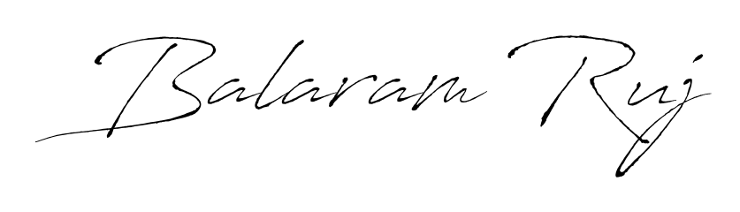 Stand out with a creative autograph for Balaram Ruj. The Antro_Vectra styling blends modern aesthetics with classic signature flourishes. Balaram Ruj signature style 6 images and pictures png