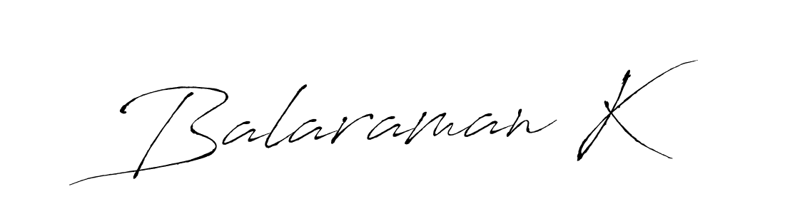 You should practise on your own different ways (Antro_Vectra) to write your name (Balaraman K) in signature. don't let someone else do it for you. Balaraman K signature style 6 images and pictures png