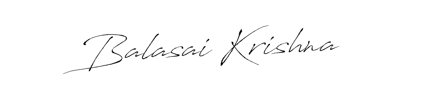 It looks lik you need a new signature style for name Balasai Krishna. Design unique handwritten (Antro_Vectra) signature with our free signature maker in just a few clicks. Balasai Krishna signature style 6 images and pictures png