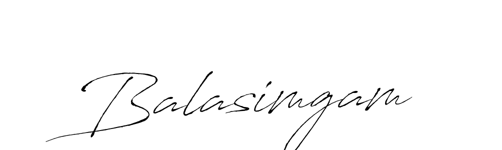 Use a signature maker to create a handwritten signature online. With this signature software, you can design (Antro_Vectra) your own signature for name Balasimgam. Balasimgam signature style 6 images and pictures png