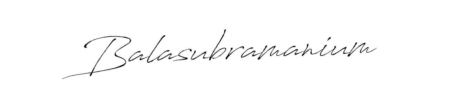 How to make Balasubramanium signature? Antro_Vectra is a professional autograph style. Create handwritten signature for Balasubramanium name. Balasubramanium signature style 6 images and pictures png