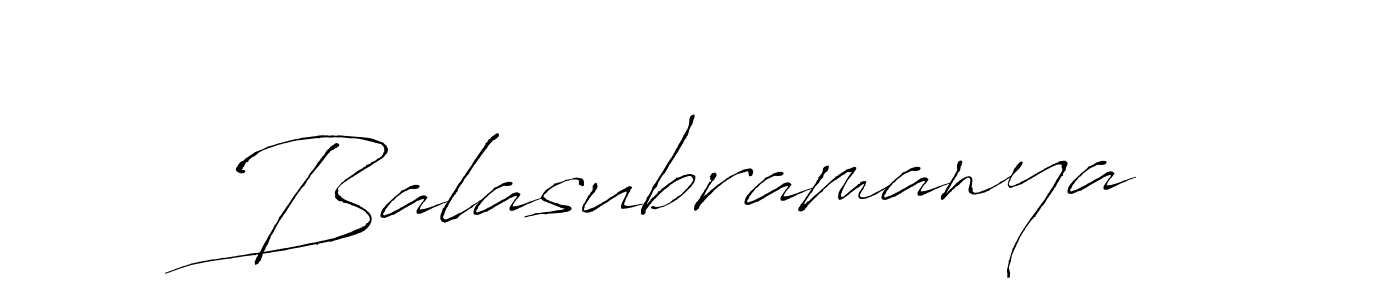 Design your own signature with our free online signature maker. With this signature software, you can create a handwritten (Antro_Vectra) signature for name Balasubramanya. Balasubramanya signature style 6 images and pictures png