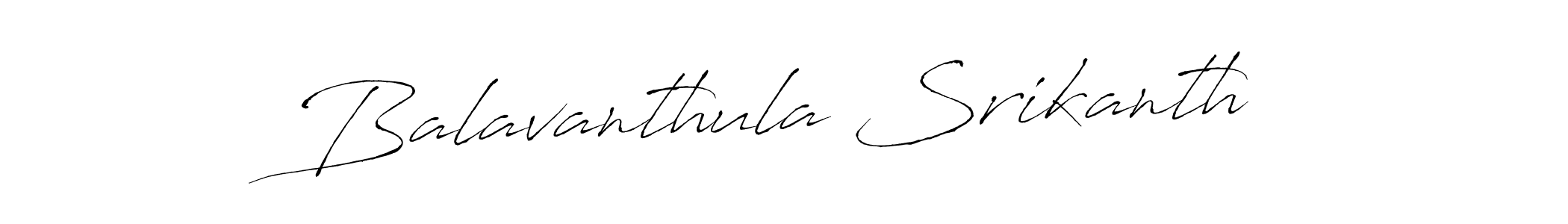 The best way (Antro_Vectra) to make a short signature is to pick only two or three words in your name. The name Balavanthula Srikanth include a total of six letters. For converting this name. Balavanthula Srikanth signature style 6 images and pictures png