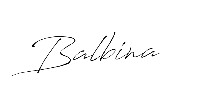 Make a beautiful signature design for name Balbina. With this signature (Antro_Vectra) style, you can create a handwritten signature for free. Balbina signature style 6 images and pictures png