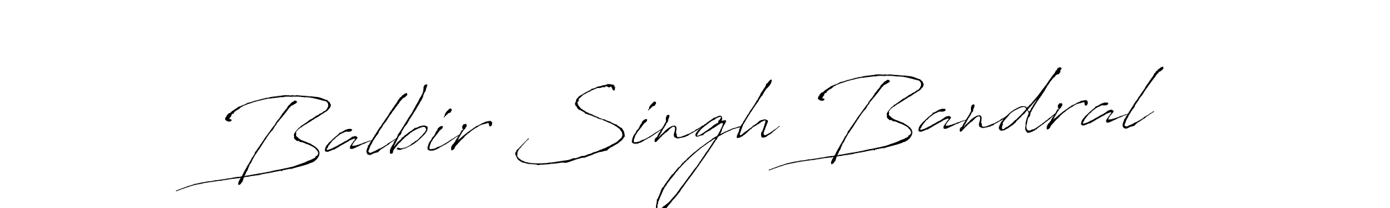 How to make Balbir Singh Bandral name signature. Use Antro_Vectra style for creating short signs online. This is the latest handwritten sign. Balbir Singh Bandral signature style 6 images and pictures png