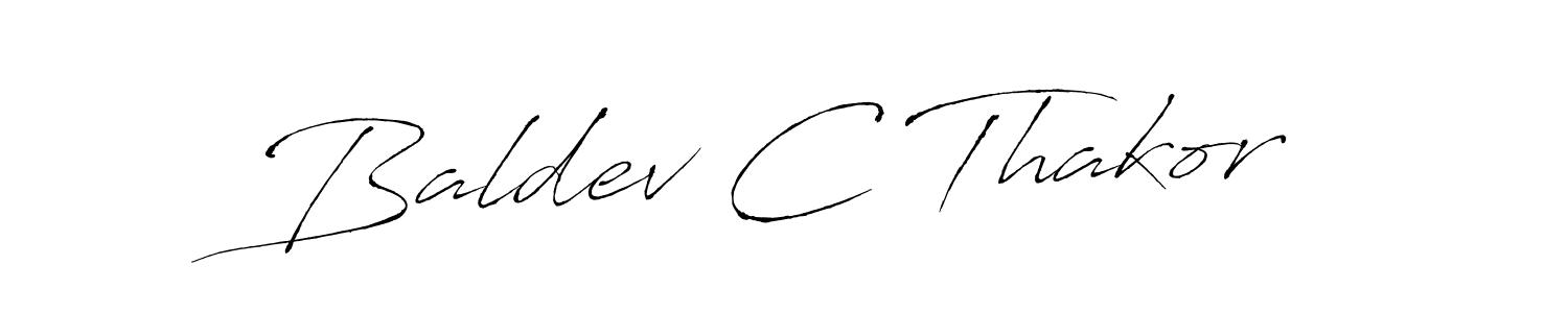 How to make Baldev C Thakor signature? Antro_Vectra is a professional autograph style. Create handwritten signature for Baldev C Thakor name. Baldev C Thakor signature style 6 images and pictures png