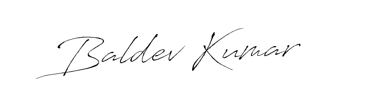 Design your own signature with our free online signature maker. With this signature software, you can create a handwritten (Antro_Vectra) signature for name Baldev Kumar. Baldev Kumar signature style 6 images and pictures png