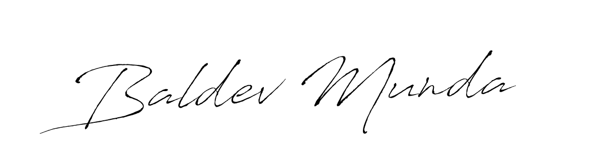 How to make Baldev Munda signature? Antro_Vectra is a professional autograph style. Create handwritten signature for Baldev Munda name. Baldev Munda signature style 6 images and pictures png