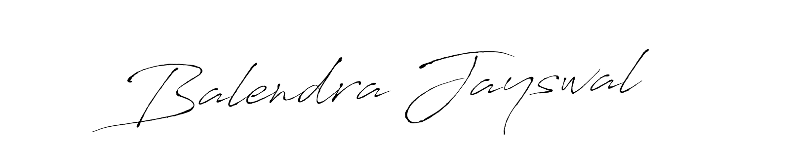 Balendra Jayswal stylish signature style. Best Handwritten Sign (Antro_Vectra) for my name. Handwritten Signature Collection Ideas for my name Balendra Jayswal. Balendra Jayswal signature style 6 images and pictures png