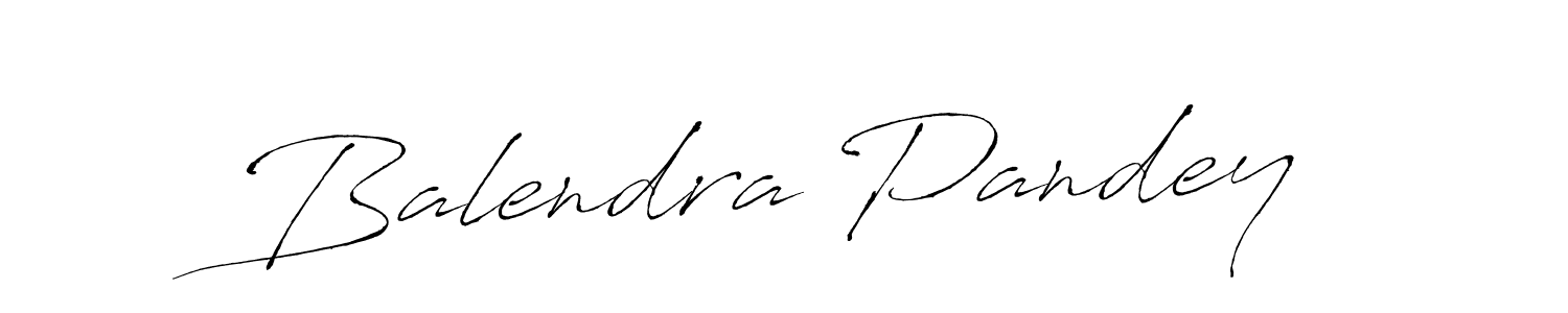 Design your own signature with our free online signature maker. With this signature software, you can create a handwritten (Antro_Vectra) signature for name Balendra Pandey. Balendra Pandey signature style 6 images and pictures png