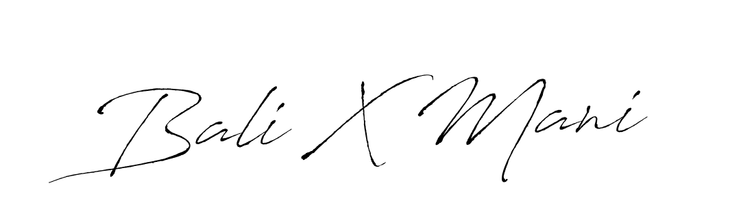 How to make Bali X Mani name signature. Use Antro_Vectra style for creating short signs online. This is the latest handwritten sign. Bali X Mani signature style 6 images and pictures png