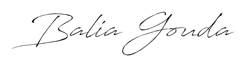 See photos of Balia Gouda official signature. Check more albums & portfolios. Read reviews & check more about Antro_Vectra font. Balia Gouda signature style 6 images and pictures png