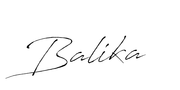 Make a beautiful signature design for name Balika. With this signature (Antro_Vectra) style, you can create a handwritten signature for free. Balika signature style 6 images and pictures png