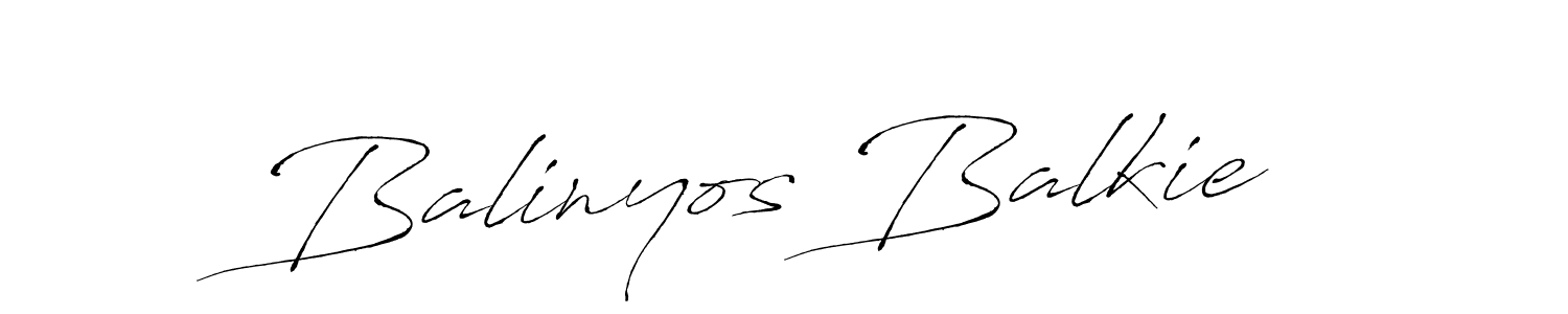Make a beautiful signature design for name Balinyos Balkie. With this signature (Antro_Vectra) style, you can create a handwritten signature for free. Balinyos Balkie signature style 6 images and pictures png