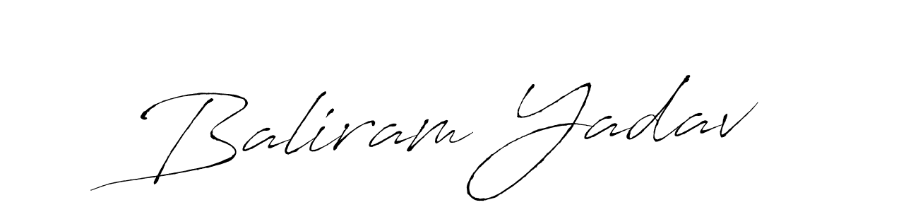 How to make Baliram Yadav signature? Antro_Vectra is a professional autograph style. Create handwritten signature for Baliram Yadav name. Baliram Yadav signature style 6 images and pictures png