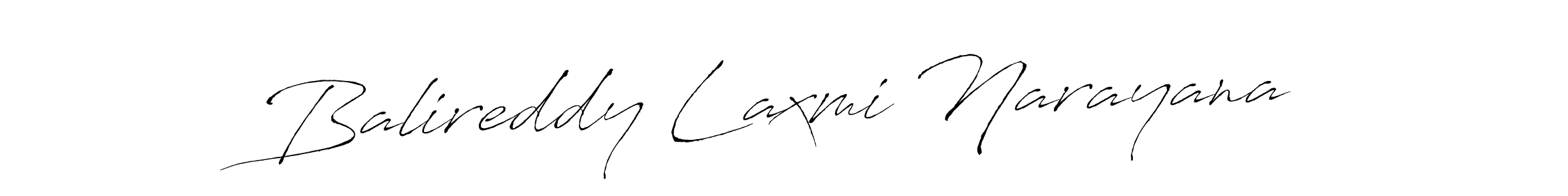 Design your own signature with our free online signature maker. With this signature software, you can create a handwritten (Antro_Vectra) signature for name Balireddy Laxmi Narayana. Balireddy Laxmi Narayana signature style 6 images and pictures png