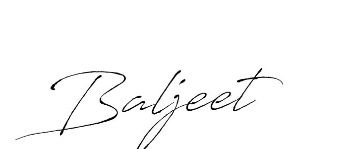 Make a beautiful signature design for name Baljeet. With this signature (Antro_Vectra) style, you can create a handwritten signature for free. Baljeet signature style 6 images and pictures png