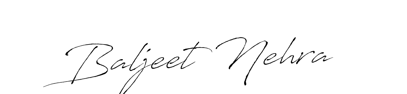 Make a beautiful signature design for name Baljeet Nehra. Use this online signature maker to create a handwritten signature for free. Baljeet Nehra signature style 6 images and pictures png