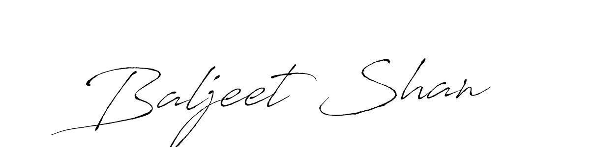 Baljeet Shan stylish signature style. Best Handwritten Sign (Antro_Vectra) for my name. Handwritten Signature Collection Ideas for my name Baljeet Shan. Baljeet Shan signature style 6 images and pictures png