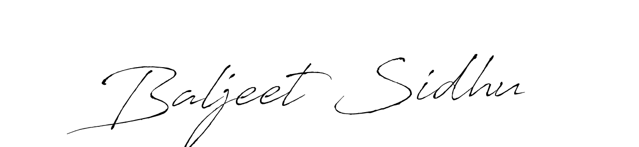 Make a beautiful signature design for name Baljeet Sidhu. With this signature (Antro_Vectra) style, you can create a handwritten signature for free. Baljeet Sidhu signature style 6 images and pictures png