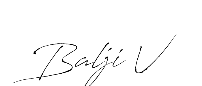 Also You can easily find your signature by using the search form. We will create Balji V name handwritten signature images for you free of cost using Antro_Vectra sign style. Balji V signature style 6 images and pictures png