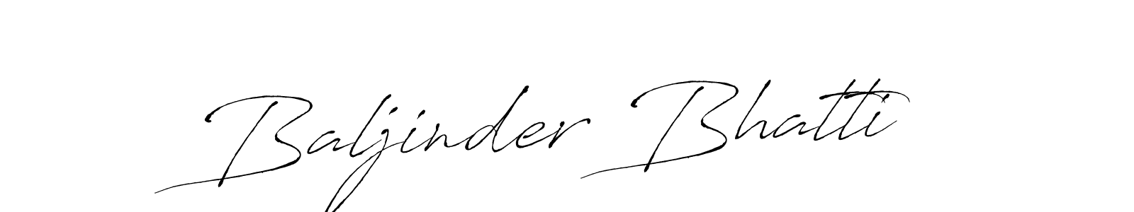 How to make Baljinder Bhatti name signature. Use Antro_Vectra style for creating short signs online. This is the latest handwritten sign. Baljinder Bhatti signature style 6 images and pictures png