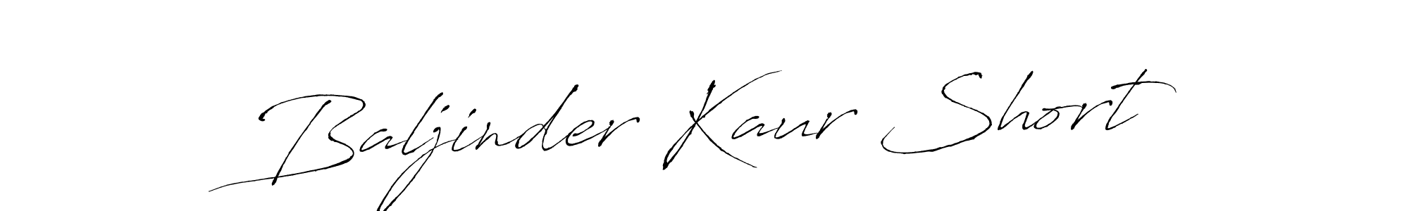 Design your own signature with our free online signature maker. With this signature software, you can create a handwritten (Antro_Vectra) signature for name Baljinder Kaur Short. Baljinder Kaur Short signature style 6 images and pictures png