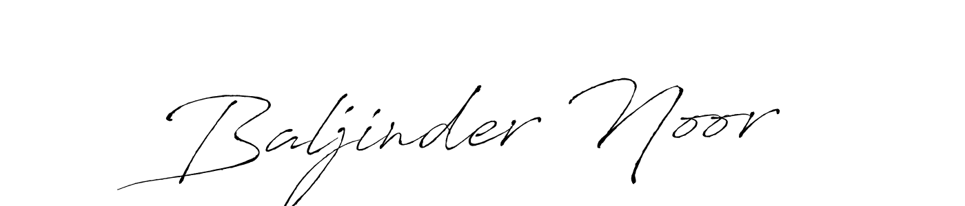 How to make Baljinder Noor signature? Antro_Vectra is a professional autograph style. Create handwritten signature for Baljinder Noor name. Baljinder Noor signature style 6 images and pictures png