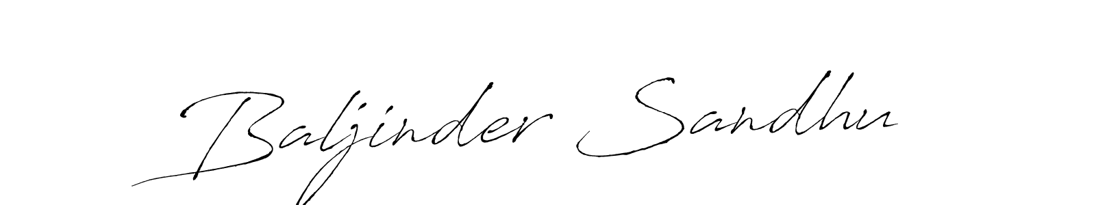 How to make Baljinder Sandhu name signature. Use Antro_Vectra style for creating short signs online. This is the latest handwritten sign. Baljinder Sandhu signature style 6 images and pictures png