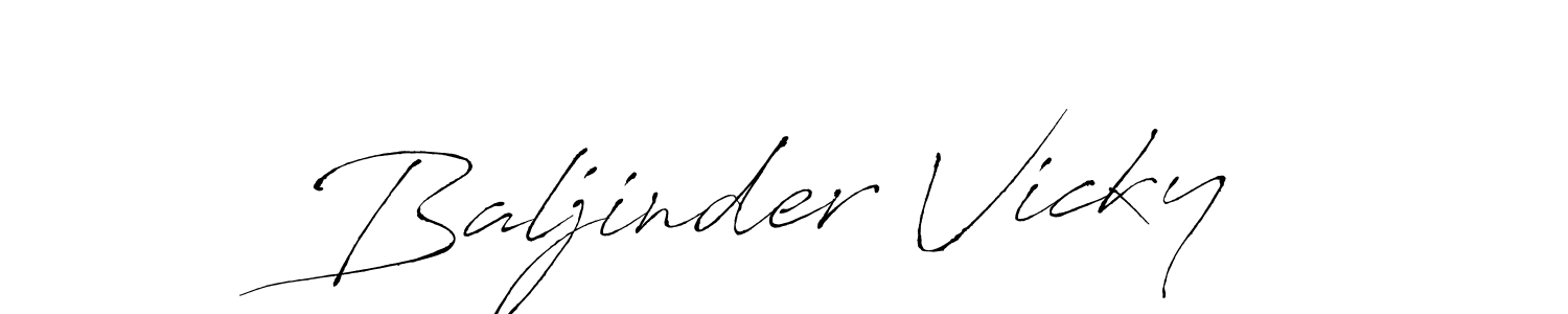 Make a beautiful signature design for name Baljinder Vicky. Use this online signature maker to create a handwritten signature for free. Baljinder Vicky signature style 6 images and pictures png