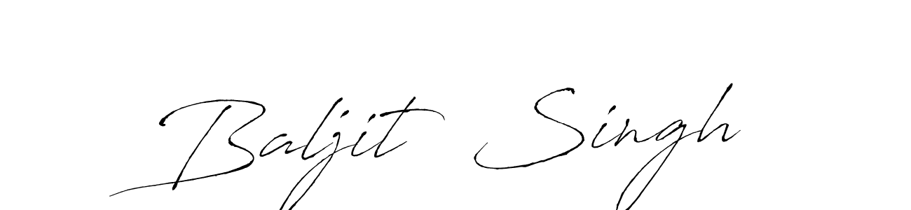 How to make Baljit  Singh signature? Antro_Vectra is a professional autograph style. Create handwritten signature for Baljit  Singh name. Baljit  Singh signature style 6 images and pictures png