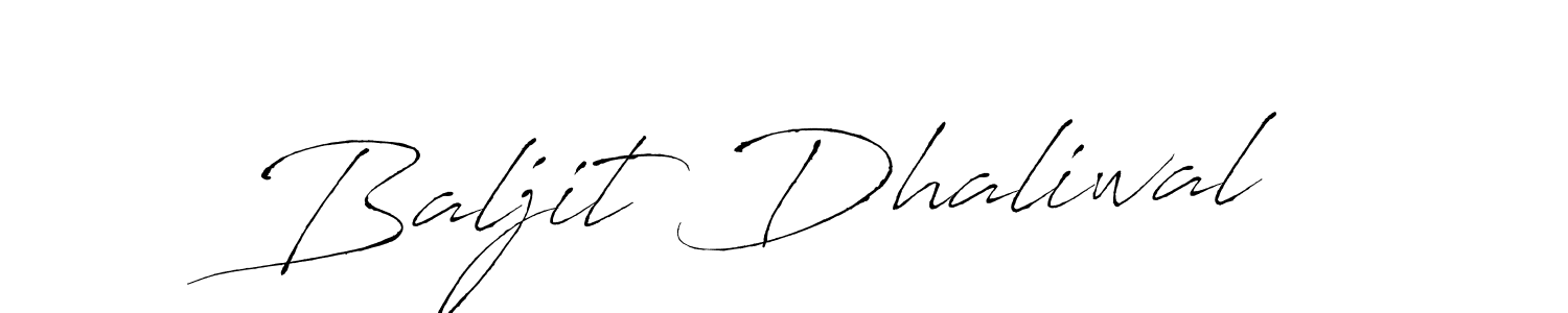 How to make Baljit Dhaliwal signature? Antro_Vectra is a professional autograph style. Create handwritten signature for Baljit Dhaliwal name. Baljit Dhaliwal signature style 6 images and pictures png