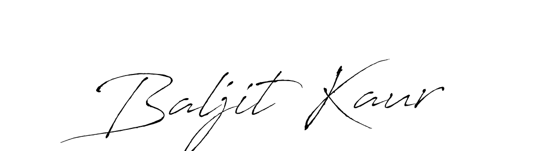 Make a beautiful signature design for name Baljit Kaur. With this signature (Antro_Vectra) style, you can create a handwritten signature for free. Baljit Kaur signature style 6 images and pictures png