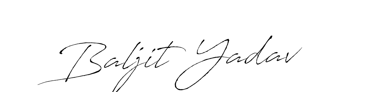 Use a signature maker to create a handwritten signature online. With this signature software, you can design (Antro_Vectra) your own signature for name Baljit Yadav. Baljit Yadav signature style 6 images and pictures png