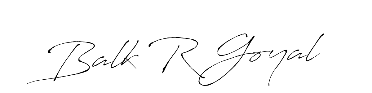You should practise on your own different ways (Antro_Vectra) to write your name (Balk R Goyal) in signature. don't let someone else do it for you. Balk R Goyal signature style 6 images and pictures png