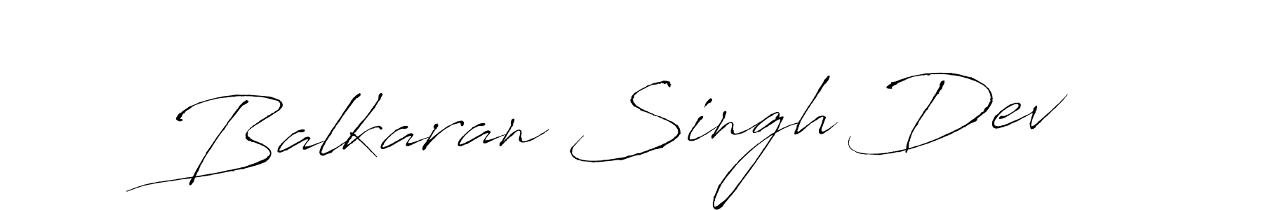 How to make Balkaran Singh Dev name signature. Use Antro_Vectra style for creating short signs online. This is the latest handwritten sign. Balkaran Singh Dev signature style 6 images and pictures png