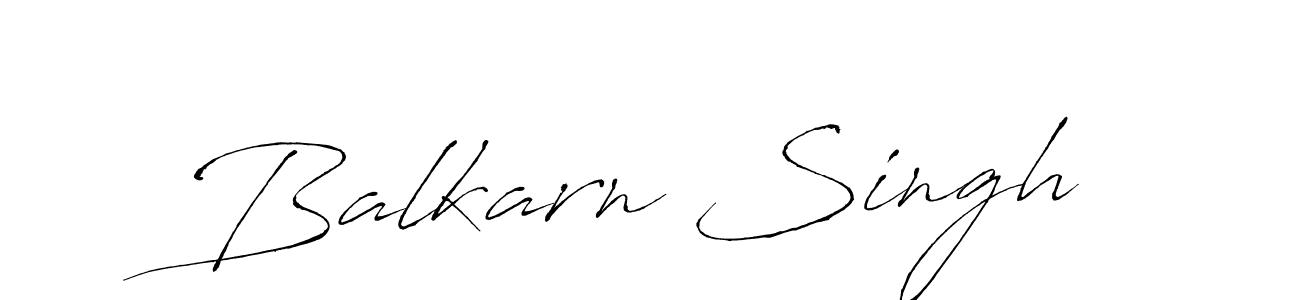 Design your own signature with our free online signature maker. With this signature software, you can create a handwritten (Antro_Vectra) signature for name Balkarn Singh. Balkarn Singh signature style 6 images and pictures png