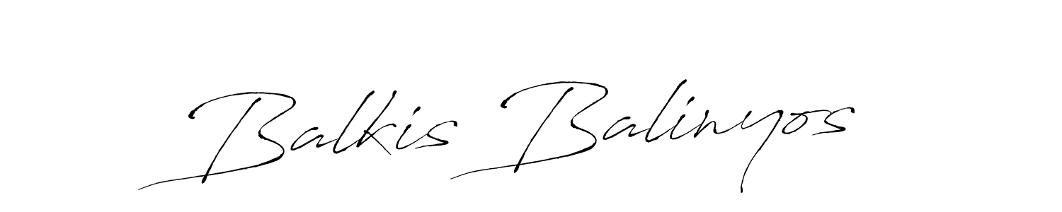 Make a beautiful signature design for name Balkis Balinyos. With this signature (Antro_Vectra) style, you can create a handwritten signature for free. Balkis Balinyos signature style 6 images and pictures png