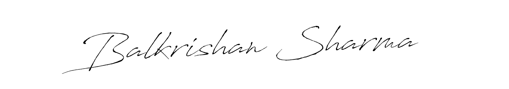Antro_Vectra is a professional signature style that is perfect for those who want to add a touch of class to their signature. It is also a great choice for those who want to make their signature more unique. Get Balkrishan Sharma name to fancy signature for free. Balkrishan Sharma signature style 6 images and pictures png